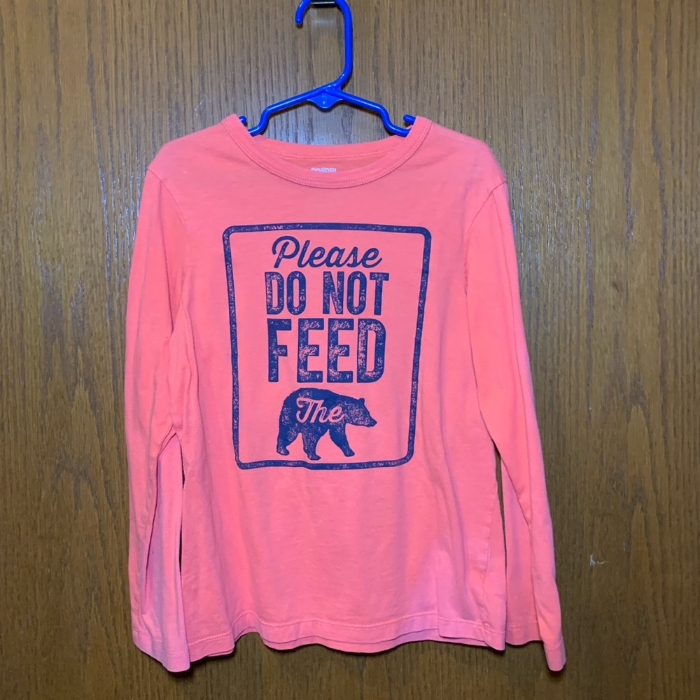 Oshkosh Originals “Please Do Not Feed the Bear” Long Sleeve Tee – Size 8 - Picture 1 of 8